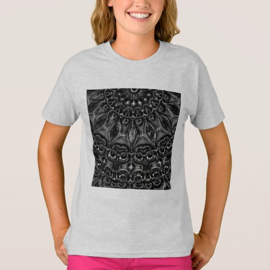 Charcoal Mandala  T-Shirt Tシャツ (正面)