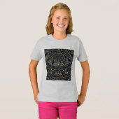 Charcoal Mandala  T-Shirt Tシャツ (正面フル)