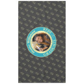 Charcoal Modern Graduation Photo Cap Pattern テーブルクロス (正面)