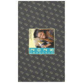 Charcoal Modern Graduation Photo Cap Pattern テーブルクロス (正面)