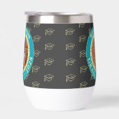 Charcoal Photo Modern Graduation Gift Tumbler (右面)