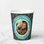 Charcoal Photo Modern Graduation Party 紙コップ (裏面)