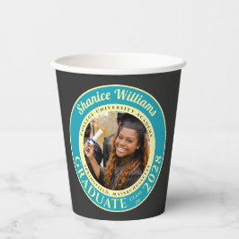 Charcoal Photo Modern Graduation Party 紙コップ