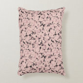 charcoal pink gray abstract アクセントクッション (正面(垂直))