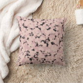 charcoal pink gray abstract クッション (ブランケット)