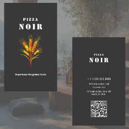 Charcoal Pizza Restaurant Golden Wheat Shop 名刺