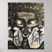 charcoal portrait poc ポスター (正面)