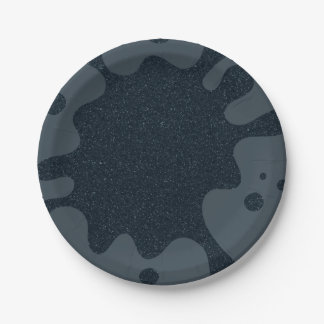 Charcoal Splash Custom Party Paper Plate ペーパープレート