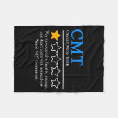 Charcot Marie Tooth Disease Awareness Cmt Not Reco フリースブランケット (正面(横))