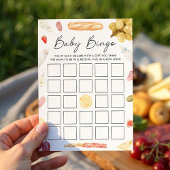 Charcuterie Baby Shower Bingo Card 招待状
