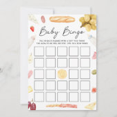 Charcuterie Baby Shower Bingo Card 招待状 (正面)