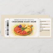 Charcuterie Board Night Gift Certificate 招待状 (正面/裏面)