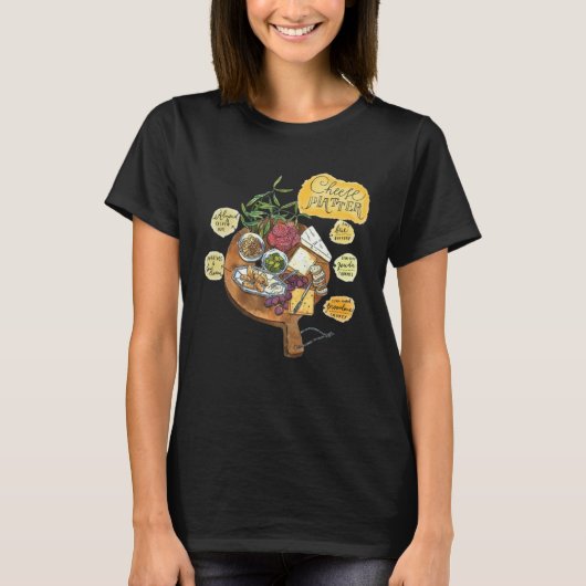 Charcuterie Cheese Board Hostess Tシャツ (正面)