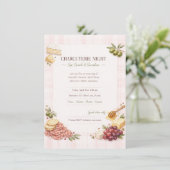 Charcuterie Girl's Night Party Invitation  招待状 (スタンド正面)
