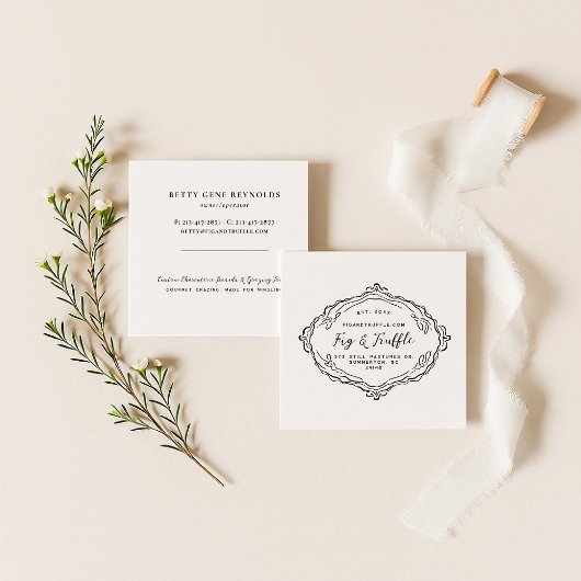 Charcuterie Gourmet Grazing & Catering Branding スクエア名刺