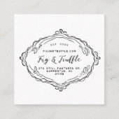 Charcuterie Gourmet Grazing & Catering Branding スクエア名刺 (正面)