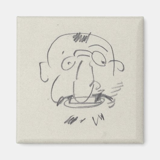 Charge de Laurec par Lui-ミーム(鉛筆オン紙) マグネット (正面)