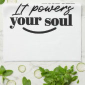 Charge Your Faith – Christian Inspirational Quote キッチンタオル (折り畳み)