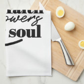 Charge Your Faith – Christian Inspirational Quote キッチンタオル (四つ折り)