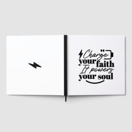Charge Your Faith – Christian Inspirational Quote ゲストブック