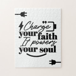 Charge Your Faith – Christian Inspirational Quote ジグソーパズル