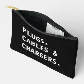 Charger & Cable Organizer,Home Office Travel Pouch アクセサリーポーチ (見開き)