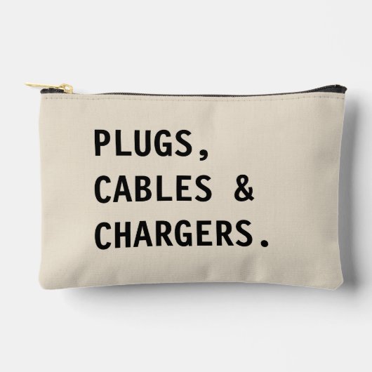 Charger & Cable Organizer,Home Office Travel Pouch アクセサリーポーチ (正面)
