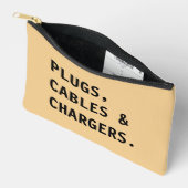 Charger & Cable Organizer,Home Office Travel Pouch アクセサリーポーチ (見開き)