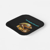 Chargers Custom Golden Chrome Helmets ペーパープレート (傾斜あり)