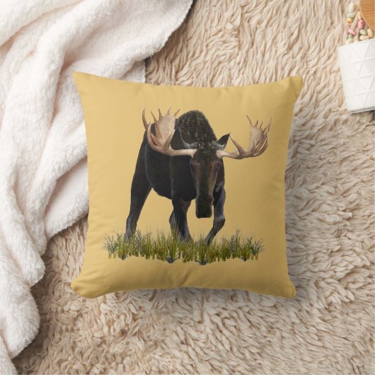 Charging Bull Moose クッション (ブランケット)