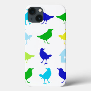 Chariklia Zarris著着色された鳥の絵画 iPhone 13ケース