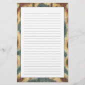 Chariklia Zarris著装飾的なイカットの生地のデザイン 便箋 (正面)