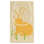 Chariklia Zarris著黄色いバニーそして芝生 スモールペーパーバッグ (裏面)