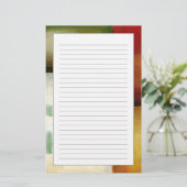Chariklia Zarris著4つのカラフルな長方形 便箋 (スタンド正面)