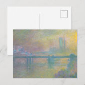 Charing Cross Bridge London Claude Monet ポストカード (正面/裏面)