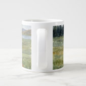 Charismatic Pinto Icelandic Mare watercolor ジャンボコーヒーマグカップ (裏面)