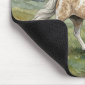 Charismatic Pinto Icelandic Mare watercolor マウスパッド (コーナー)