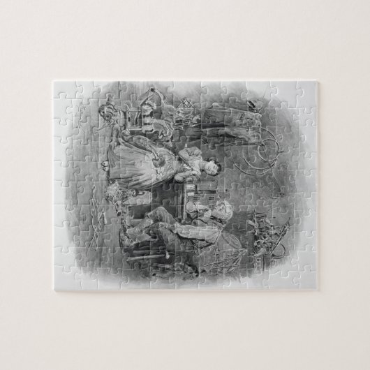 「CharleからのCaleb Plummerおよび彼の盲目の娘、 ジグソーパズル (横)