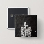 Charlemagneのチェス盤 缶バッジ (正面&裏面)