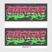 Charlene Vorname Name Graffiti Aufkleber Sticker シール (シート)