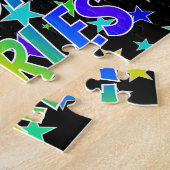 「CHARLES」名、おもしろい「ハッピーバースデー」 ジグソーパズル (側面)