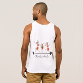 Charles Antlas™_tri-pose barbell Tシャツ (裏面フル)