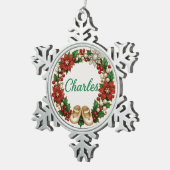 Charles Baby’s First Christmas Snowflake Ornament スノーフレークピューターオーナメント (右)