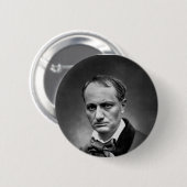 Charles Baudelaire -ヴィンテージ写真1878 缶バッジ (正面&裏面)