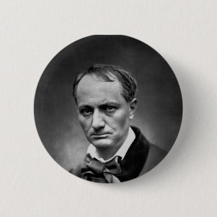 Charles Baudelaire -ヴィンテージ写真1878 缶バッジ