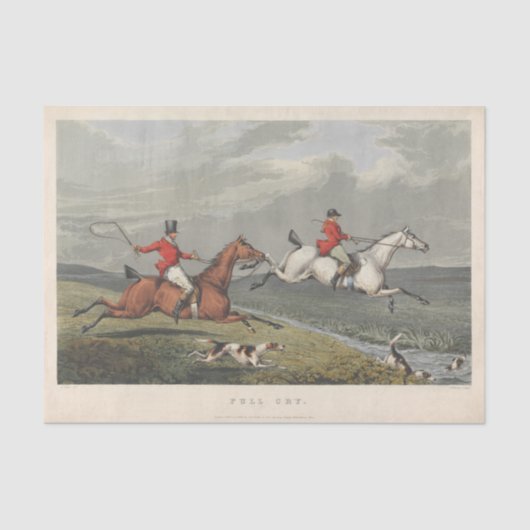 Charles Bentley | Fox Hunting: Full Cry 薄葉紙 (正面)