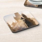 Charles Bridge in the Sunrise Hard plastic coaster コースター (左側)