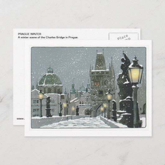 Charles Bridge post card ポストカード (正面/裏面)