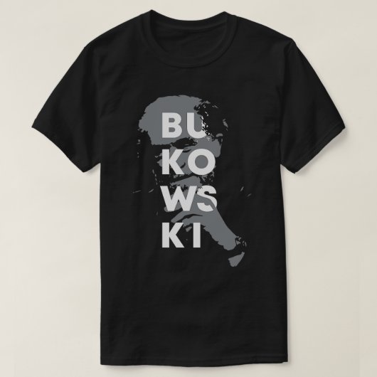 Charles Bukowskiラベル Tシャツ (デザイン正面)