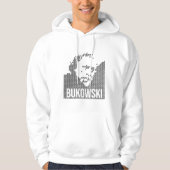 Charles Bukowski Portrait design パーカ (正面)